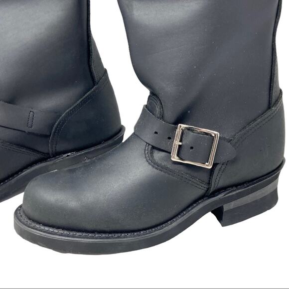 Frye Tall Engineer Boots 15R Black Leather Women’s Size 5 1/2 New With Tags - Picture 5 of 14